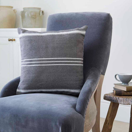 Oxford Stripe Tabby Cushion Cover - Sale Item