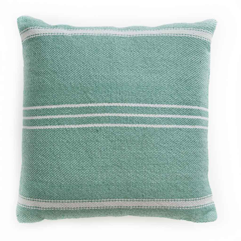Oxford Stripe Aqua Cushion Cover - Sale Item