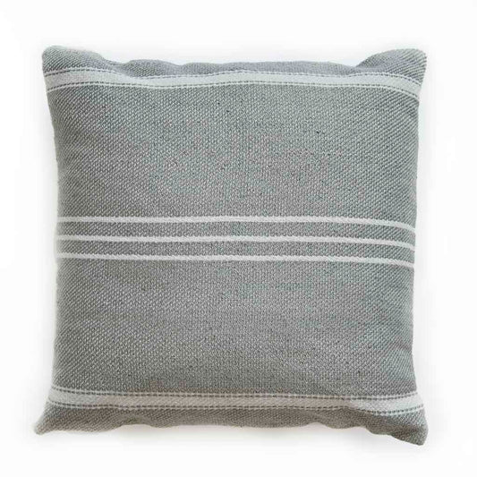 Oxford Stripe Dove Grey Cushion