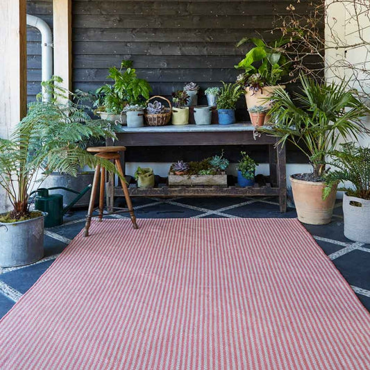 Polperro Stripe Coral Rug