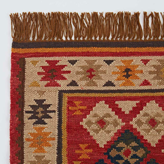 Nomad Patara Runner Rug Kilim Style Weaver Green