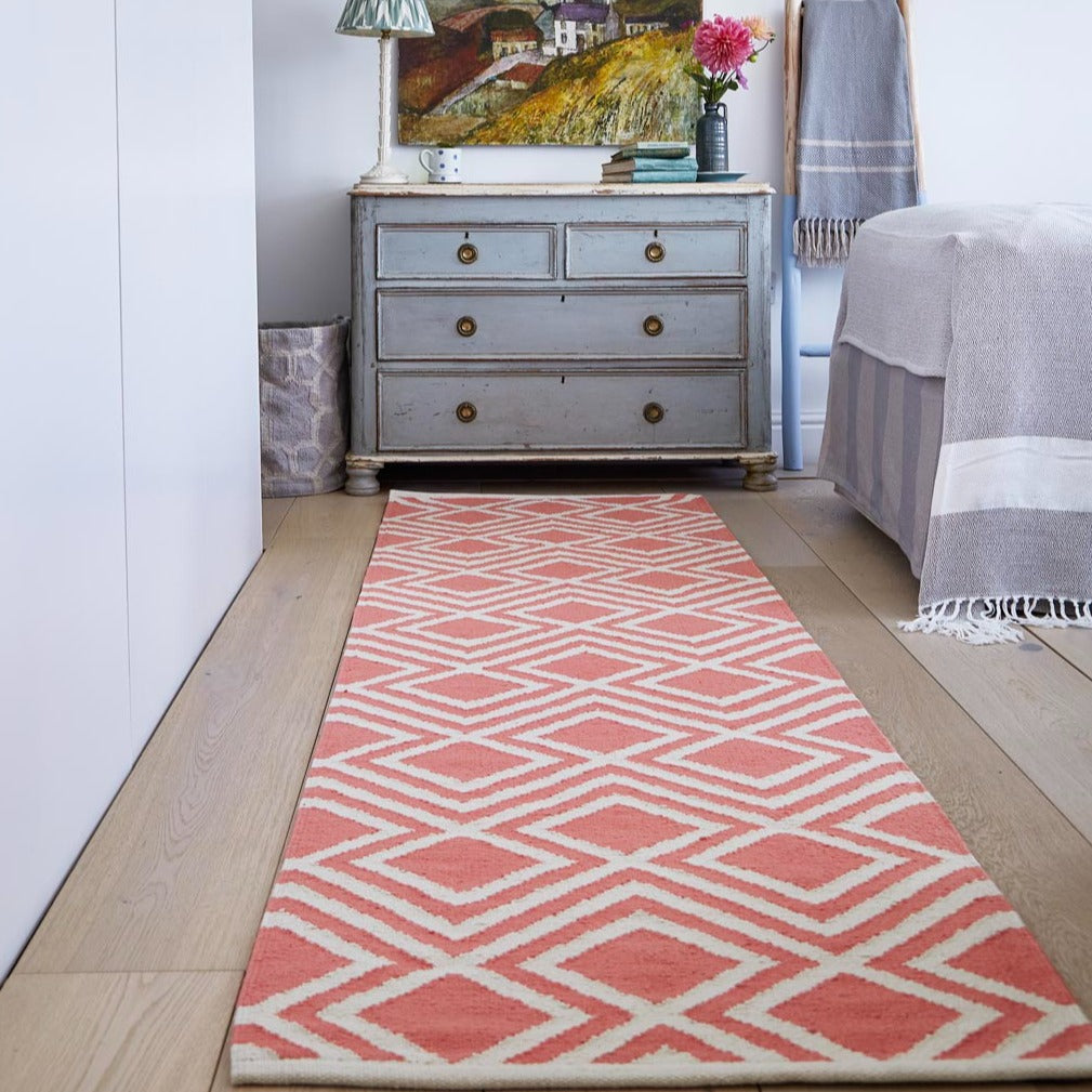 Coral Iris Runner Rug - Sale Item