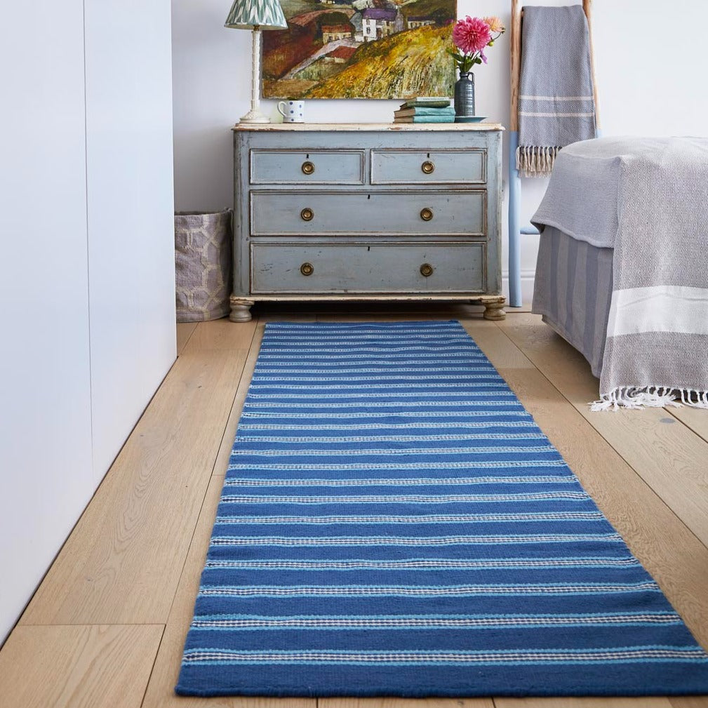 Henley Stripe Santorini Runner Rugs