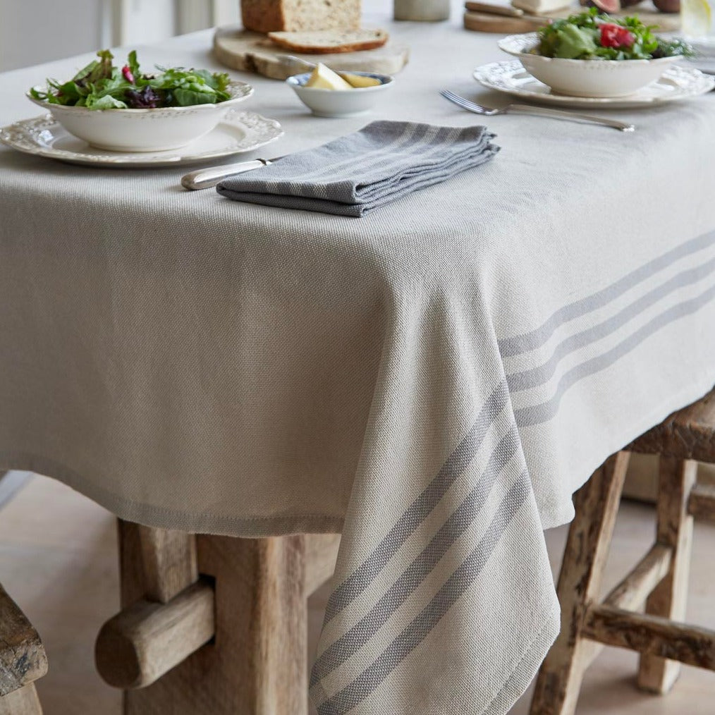 Maxime Linen & Grey Tablecloth