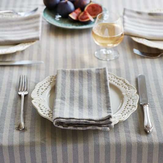 Toulouse Grey Stripe Napkins (4 Pack)