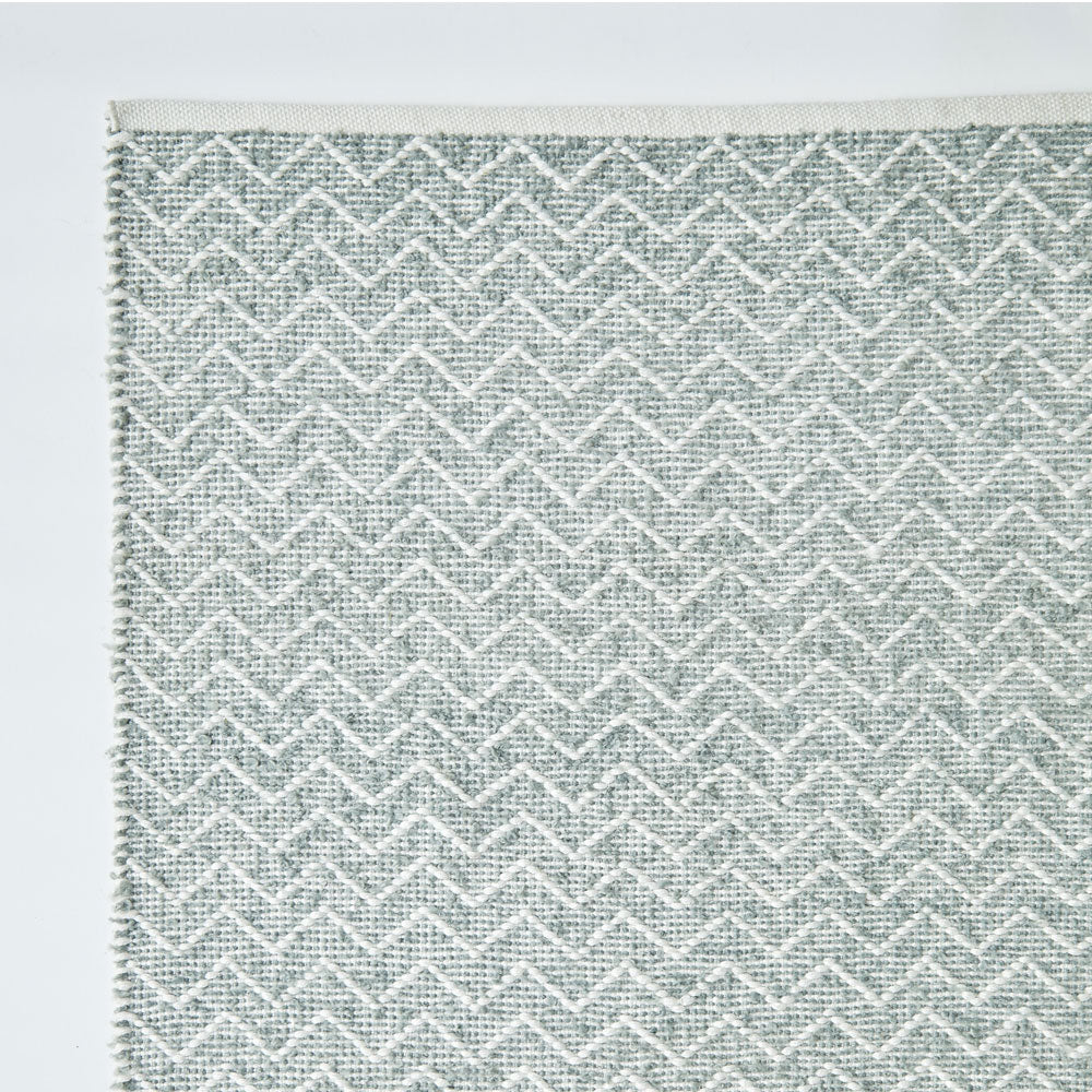 Chenille Dove Grey Rug close up