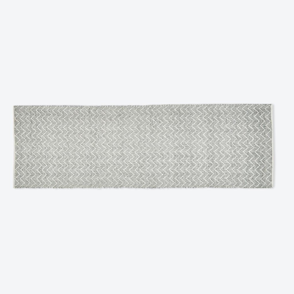 Dove Grey Chenille Runner Rug