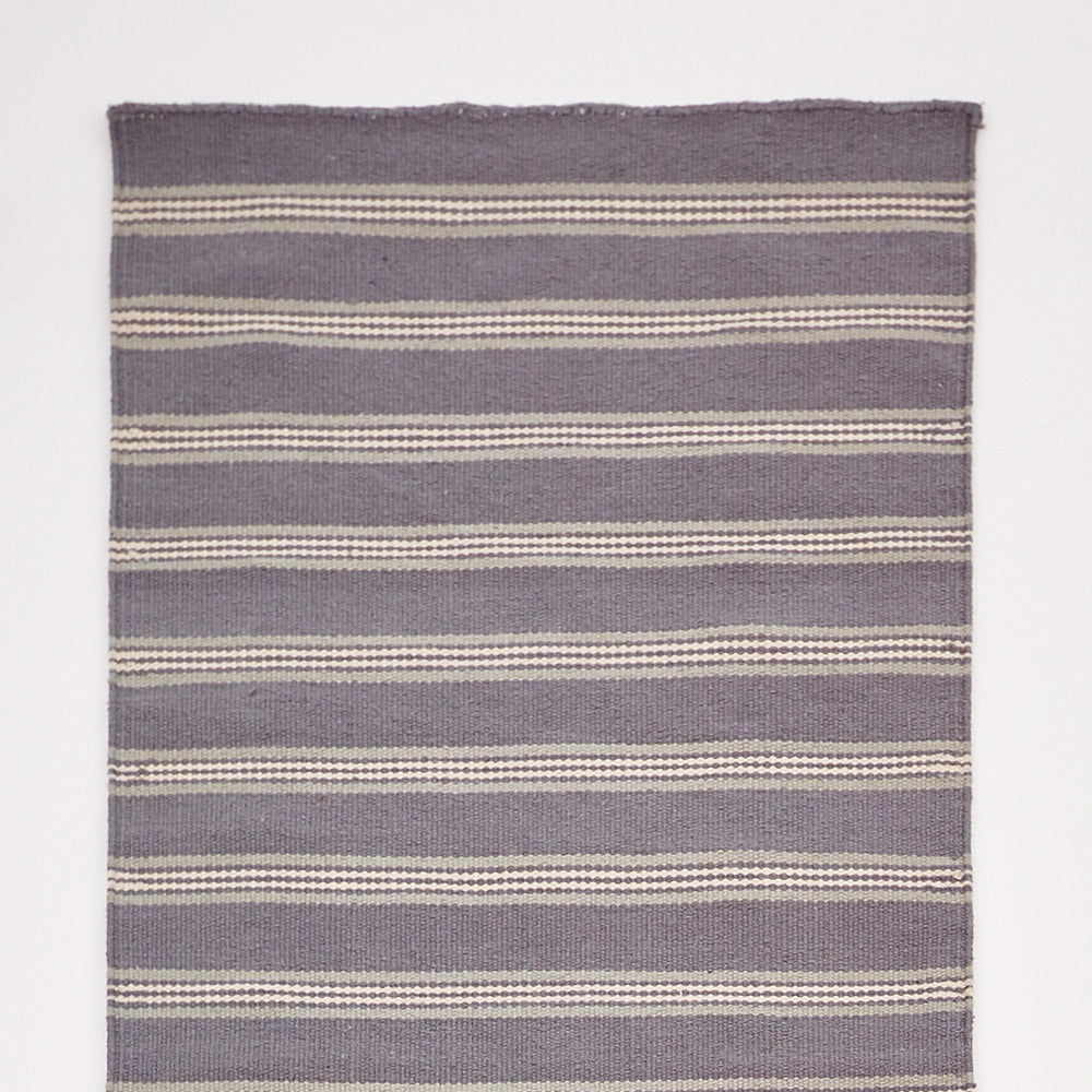 Clay Henley Stripe Rug close up