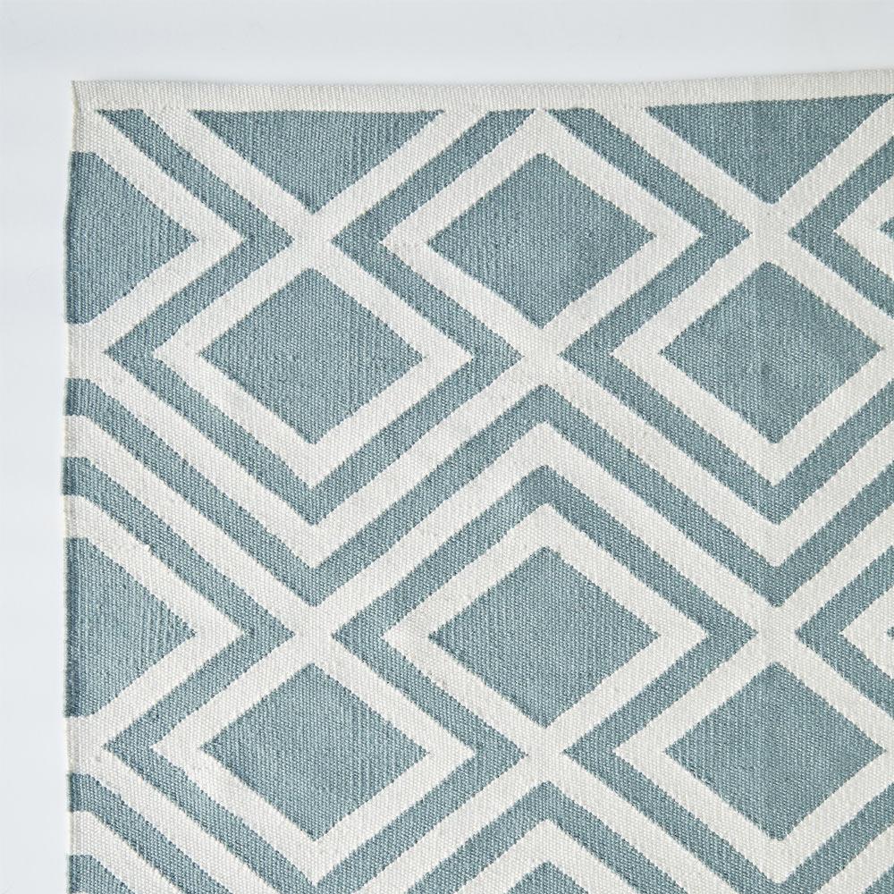 Teal Iris Runner Rug