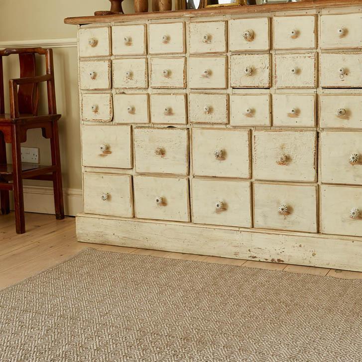 Dormouse Provence Runner Rug with sideboard