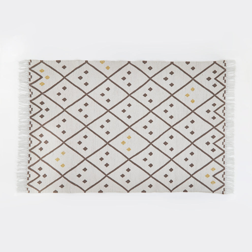 Medina Safi Rug | Diamond Monochrome Rugs | Weaver Green